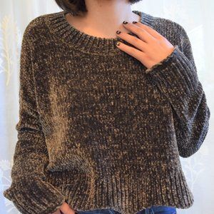 Chenille Cropped Sweater